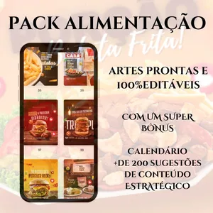 Imagem de capa para o Curso online Pack Editáveis - Alimentação