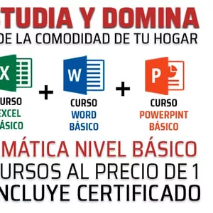 Imagen de portada para Curso online Curso de Exel, Word, PowerPoint