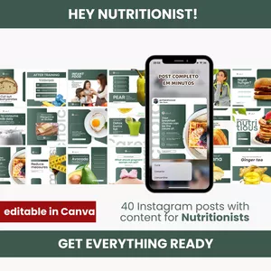 Cover image for Ebook Editable arts for Nutritionist - Canva