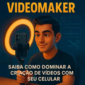 Imagem de capa para o Ebook Videomaker Mobile: Saiba como Dominar a Criação de Vídeos com Seu Celular.