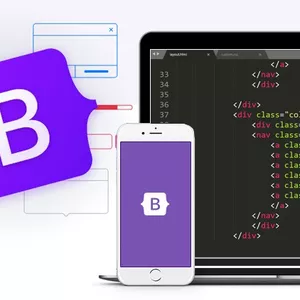Imagem de capa para o Curso online Bootstrap 5 - Crie Sites de Forma Ágil e Moderna