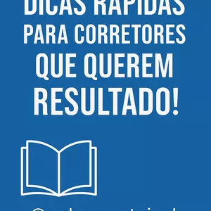 Imagem de capa para o Ebook 📘 "Dicas Rápidas Para Corretores Que Querem Resultado!"