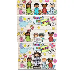 Imagem de capa para o Ebook Kit Painéis Festa do Pijama - 3 modelos