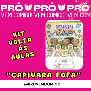 Imagem de capa para o Ebook KIT VOLTA ÀS AULAS CAPIVARA FOFA