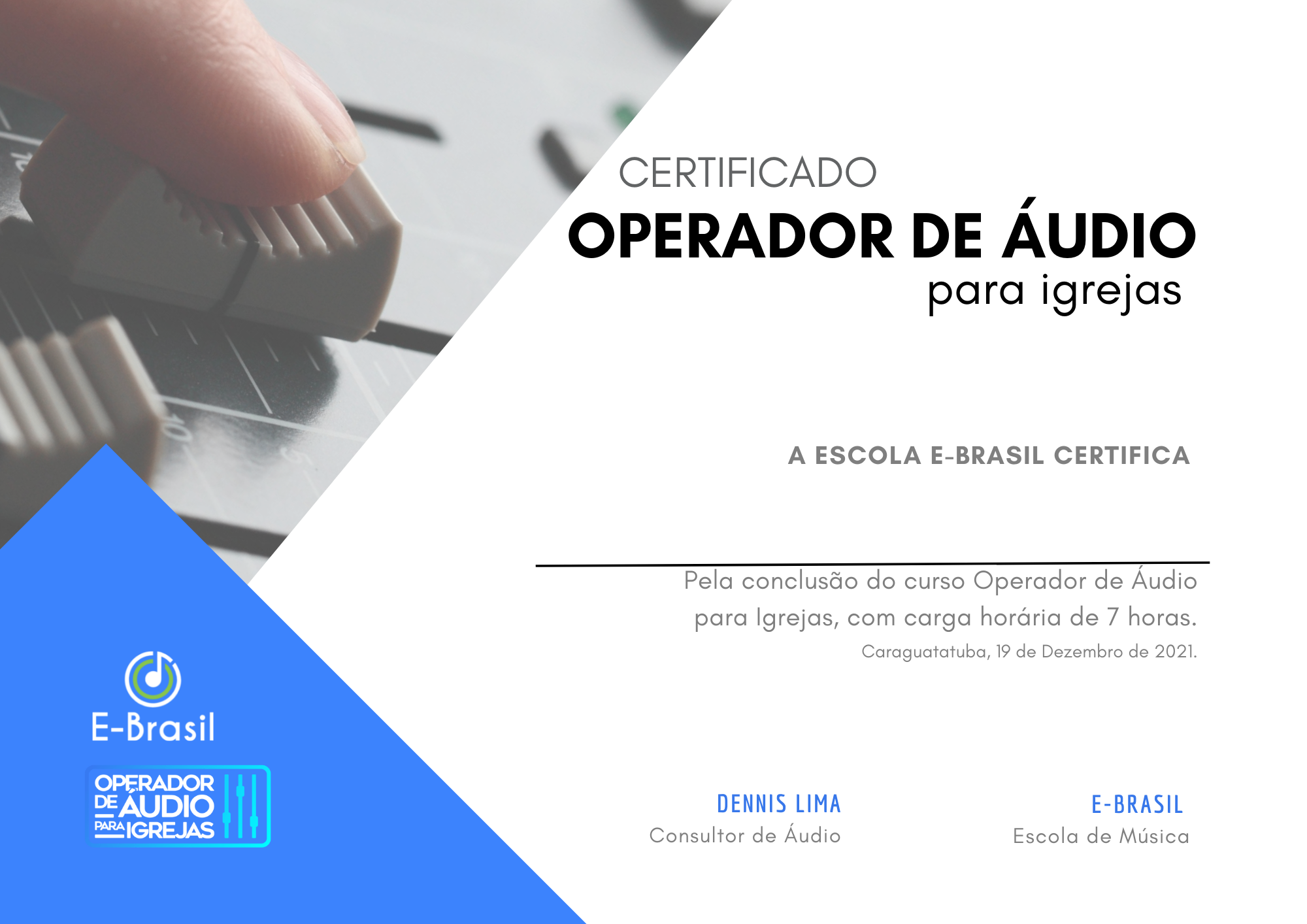 Ingresso Presencial - Curso Operador de Áudio para Igrejas — imagem 2