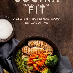 Imagen de portada para Ebook Cocina Fit + de 50 recetas altas en proteínas 