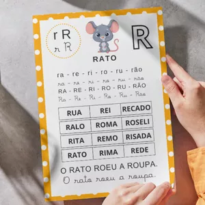 Imagem de capa para o Ebook Fichas de Leitura Sílabas Simples para Imprimir