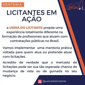 Imagem de capa para o Curso online LICITANTES EM AÇÃO