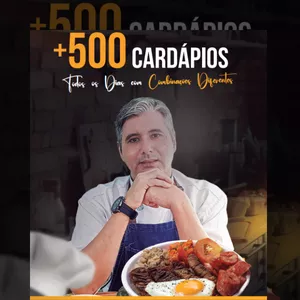 Imagem de capa para o Ebook 500 Opções Cardápio Completo
