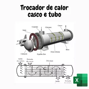 Imagem de capa para o Curso online Projeto de Trocador de Calor Casco e Tubo em EXCEL