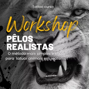 Imagem de capa para o Curso online Método Tattoo Pelagem Realista em Animais