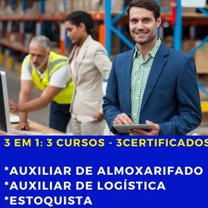 Imagem de capa para o Curso online Auxiliar de Almoxarifado, Auxiliar de Logística e Estoquista