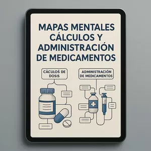 Imagen de portada para Curso online Mapas mentales calculos y administracion de medicamento