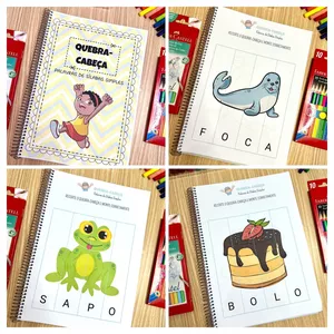 Imagem de capa para o Ebook Apostila quebra-cabeça das palavras