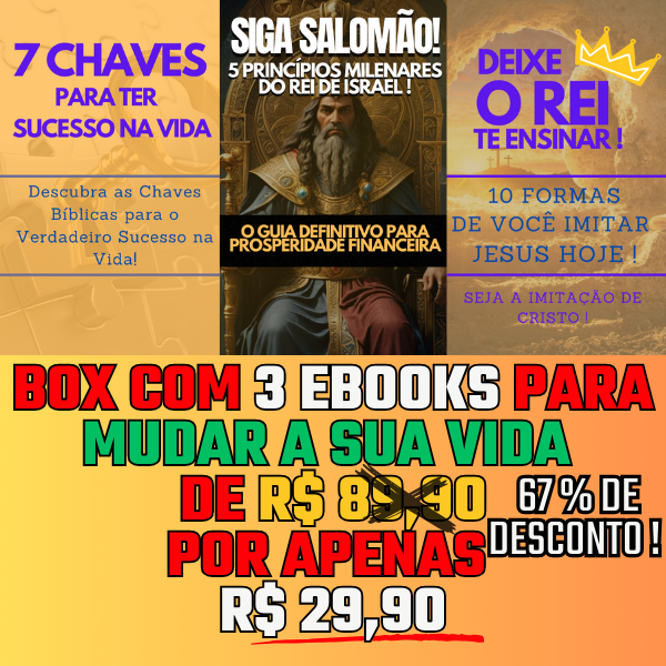 Imagem do curso Box com 3 GUIAS PRÁTICOS PARA GIRAR A CHAVE DA SUA VIDA (subconsciente)