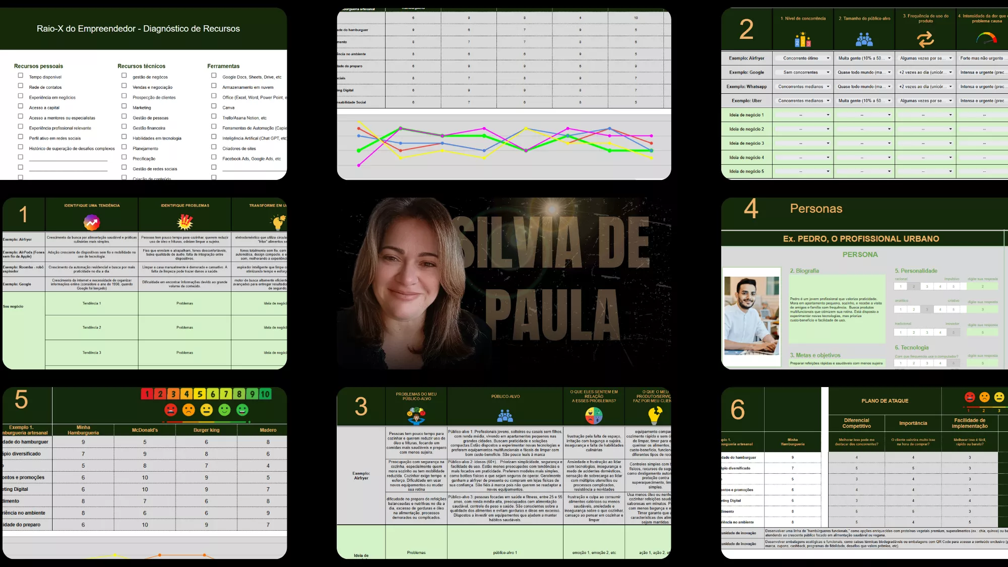 Silvia Paula apresentando as ferramentas e planilhas exclusivas do curso Pronto para Decolar para criar negócios viáveis