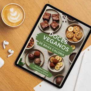 Imagem de capa para o Ebook Doces Veganos de Baixa Caloria