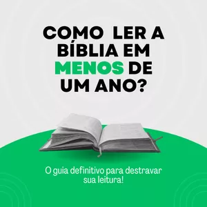 Imagem de capa para o Ebook E-book - Como ler a Bíblia em menos de um ano