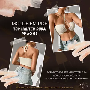 Imagem de capa para o Curso online NS Molde em PDF - Top Halter Duda ID 3921594