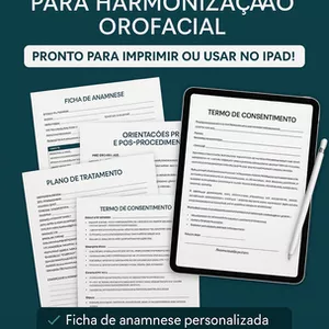Imagem de capa para o Curso online Kit Profissional de Documentos para Harmonização Orofacial – Pronto para Imprimir ou Usar no iPad!