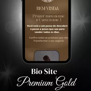 Imagem de capa para o Ebook BIO SITE PREMIUM PREMIUM GOLD