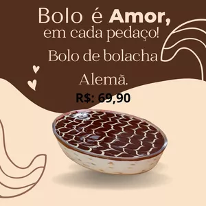 Imagem de capa para o Ebook Bolo de bolacha Alemã
