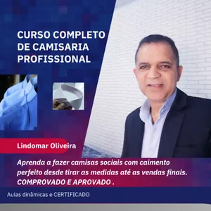 Imagem de Curso Completo de Camisaria Profissional. criado por Alfaiataria Fina Costura na hotmart