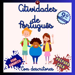 Imagem de capa para o Ebook ATIVIDADES DE PORTUGUÊS  - 9º ANO SAEB - COM DESCRITORES