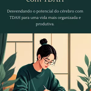 Imagem de capa para o Ebook Produtividade e foco com TDH
