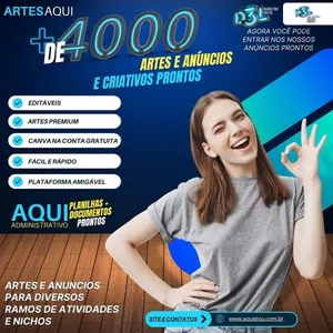 Imagem de capa para o Curso online ARTESAQUI - ANÚNCIOS PRONTOS CANVA D3L MKT DIG