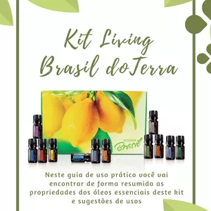 Imagem de capa para o Ebook Guia Prático de uso do Kit doTerra Brasil Living 