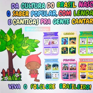 Imagem de capa para o Ebook Painel folclore -Culturas do Brasil