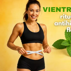 Imagen de portada para Ebook Vientre plano: ritual diario antihinchazón y  flacidez