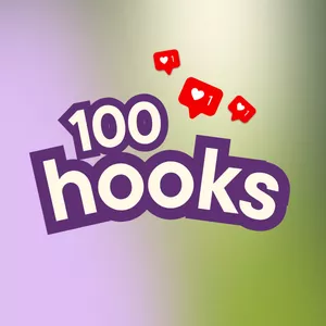 Imagen de portada para Ebook 100 hooks para tu contenido adaptables a tu nicho✨