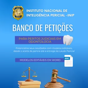 Imagem de capa para o Ebook Banco de Petições para Peritos Judiciais em Odontologia