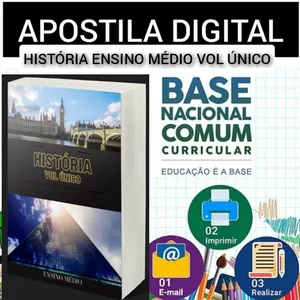 Imagem de APOSTILA DE HISTÓRIA ENSINO MÉDIO VOL ÚNICO. BNCC criado por EDU GEO 360º GRAUS na hotmart