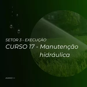 Curso CURSO 17 – Manutenção hidráulica