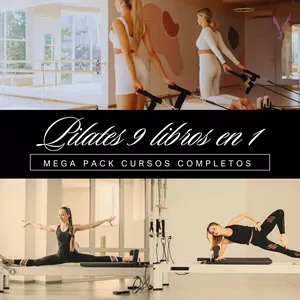 Imagen de portada para Ebook Pilates 9 libros en 1 Mega pack cursos completos