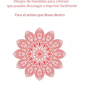 Imagen de portada para Ebook Libro de Mandalas para colorear descargar e  imprimir facilmente de PaoTrezza