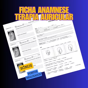 Imagem de capa para o Ebook FICHA ANAMNESE AURICULAR + BÔNUS (FICHA PONTOS REALIZADOS)