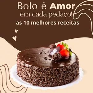 Imagem de capa para o Ebook Receitas de Bolo, as melhores 