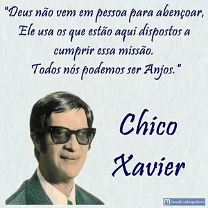 Imagem de capa para o Ebook Chico Xavier mensagens de luz e eternidade.