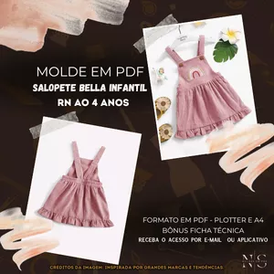 Imagem de capa para o Curso online ✨[Molde em PDF] - Salopete Bella Infantil RN ID 3820726