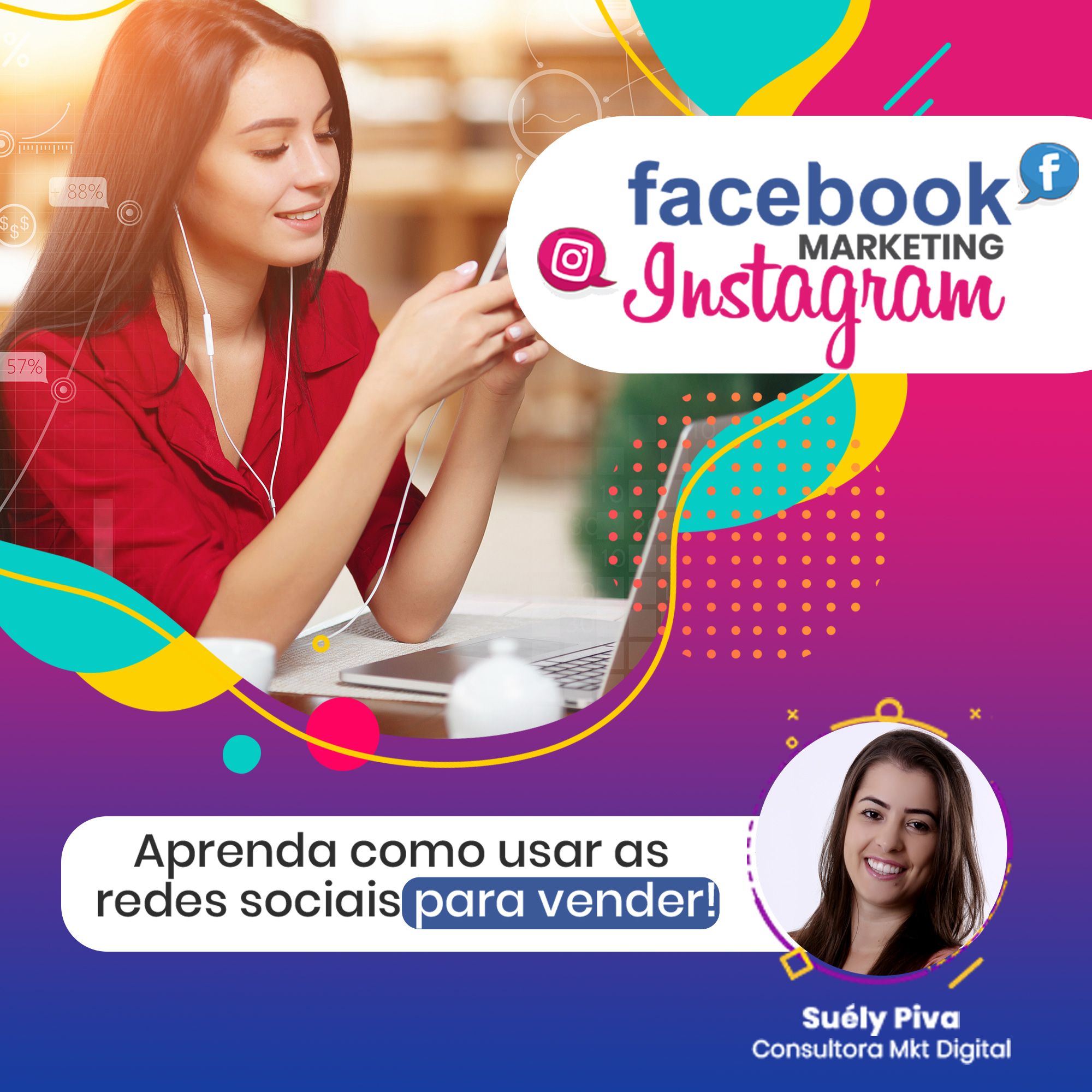 Imagem de Facebook e Instagram Marketing criado por Suély na hotmart