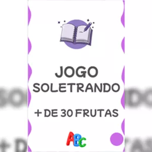 Imagem de capa para o Ebook Jogo Soletrando ABC + 30 Frutas