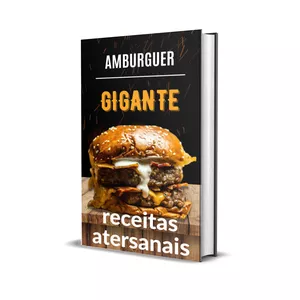 Imagem de capa para o Ebook receitas de Hamburguer artesanal
