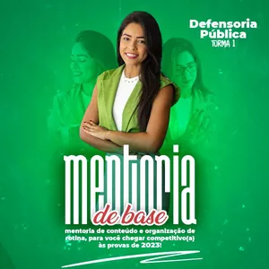 Imagem de capa para o Curso online Mentoria de Base para Defensoria Pública - Turma 1