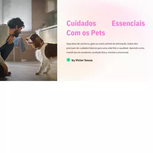 Imagem de capa para o Ebook Cuidados essenciais com os pets 