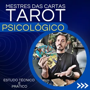 Imagem de capa para o Curso online MESTRES DAS CARTAS - Tarot Psicológico (78 Arcanos)