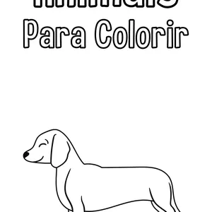Imagem de capa para o Ebook  Meu Primeiro Livro de Animais para Colorir